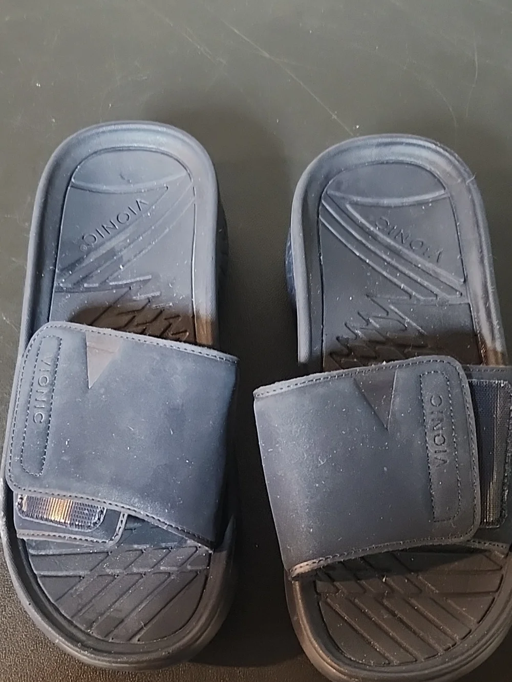 Black Adjustable Slide Sandals